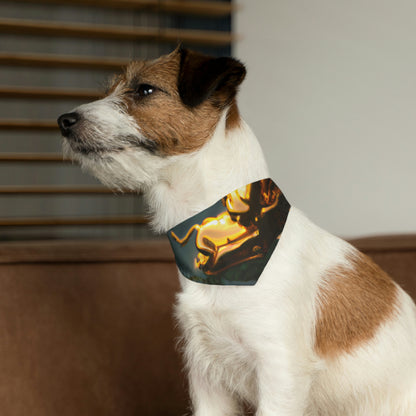 "Dragón descendiente" - El collar de bandana para mascota alienígena