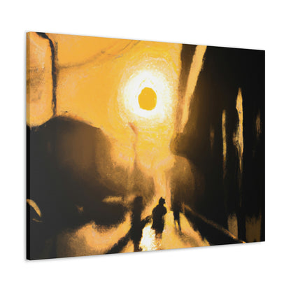 "City Sunrise: An Artistic Journey" - Canvas