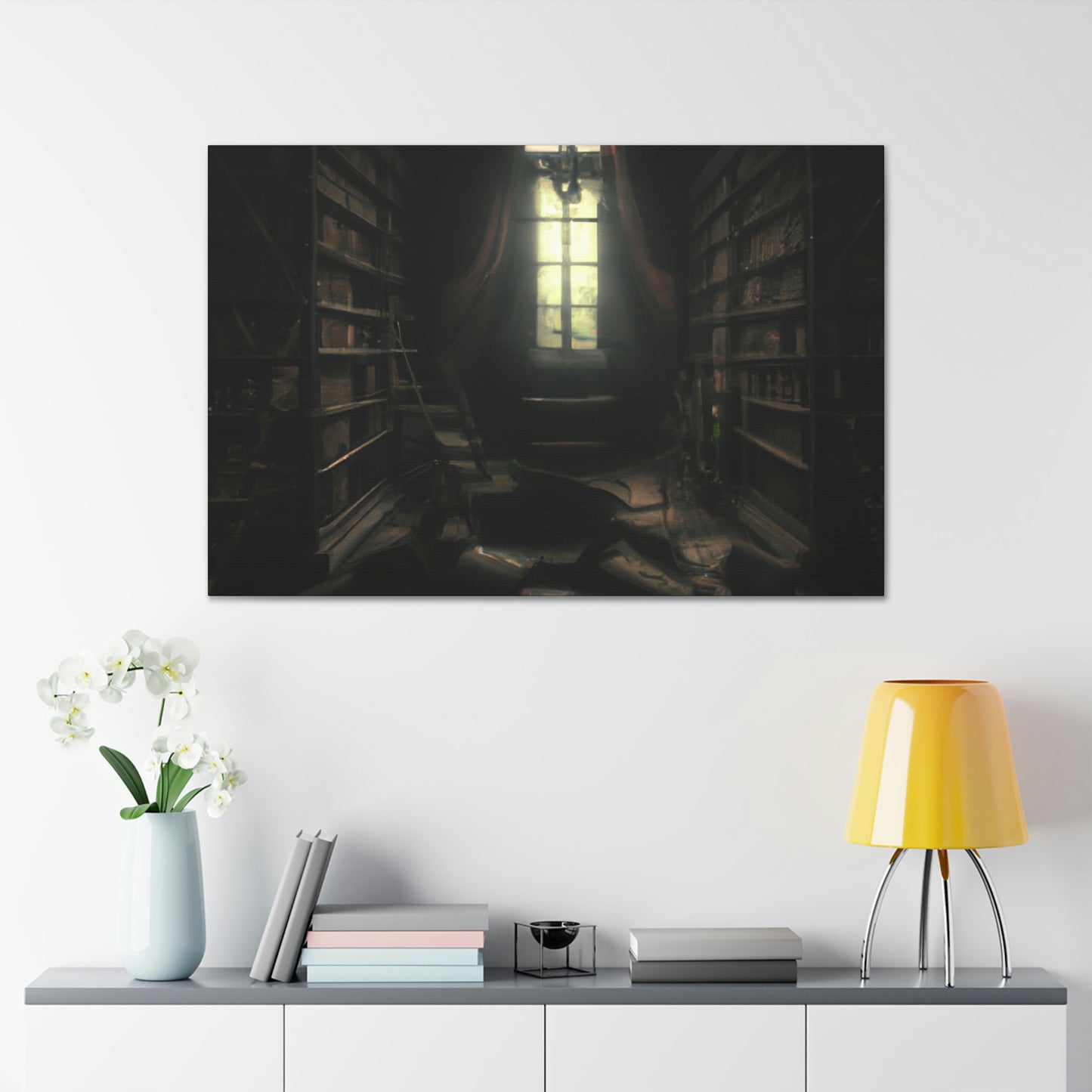 "La biblioteca secreta de las sombras" - The Alien Canva