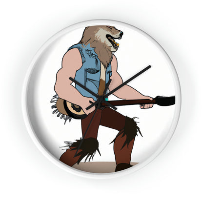 "Howling Highwayman: The Banjo-Playing Werewolf Biker" - Die Alien-Wanduhr