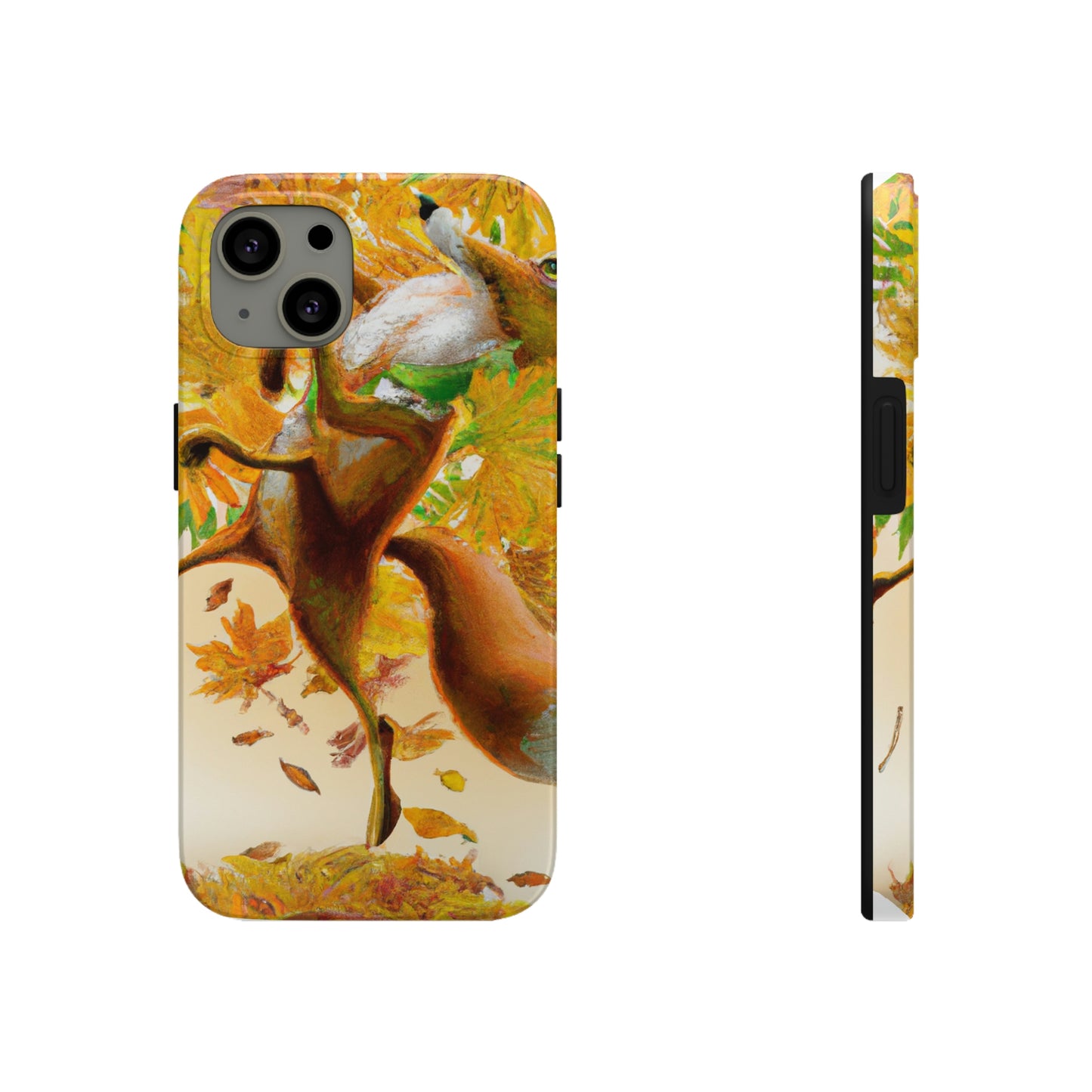 "Autumnal Adventure: A Fox's Mischief" - The Alien Tough Phone Cases