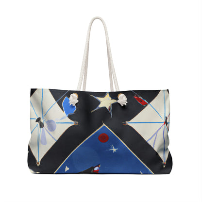 "Kites Illuminating the Starry Sky" - Die Alien Weekender Bag