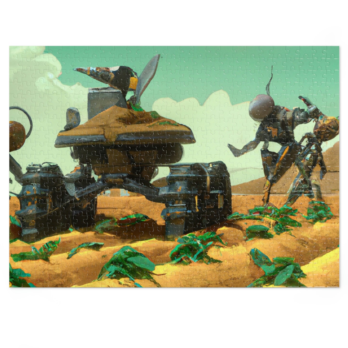 "Harvesting Hope: A Post-Apocalyptic Tale of Robot Farmers" - The Alien Jigsaw Puzzle