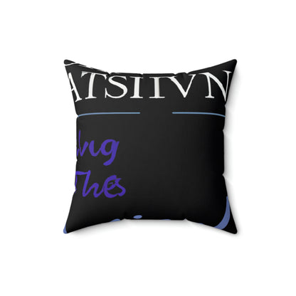 "Finding the Light in the Dark" - The Alien Square Pillow