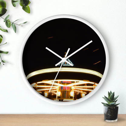 "Carousel Nights: A Glimmer of Starlight" - The Alien Wall Clock