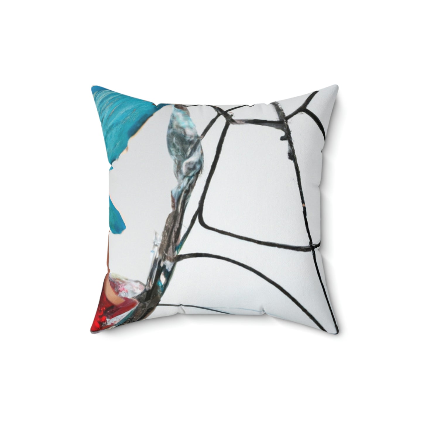 "Cursed Memories: The Broken Fairy's Plight" - The Alien Square Pillow