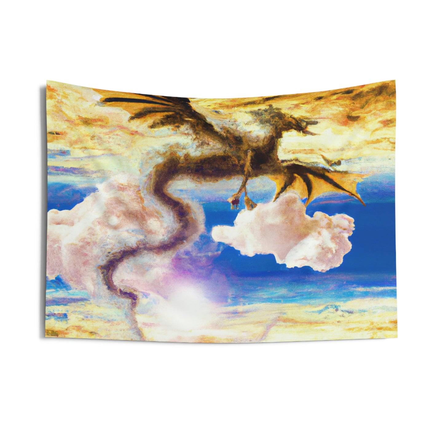 "Un resplandor celestial con un dragón místico" - The Alien Wall Tapestries