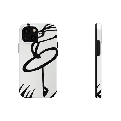 "Ballet on a Blade: A Ballerina's Spin" - The Alien Tough Phone Cases