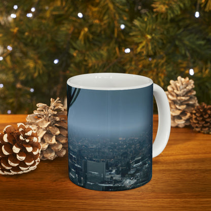 "A Distant Spark: An Alien's Search for Sanctuary in the City." - The Alien Ceramic Mug 11 oz