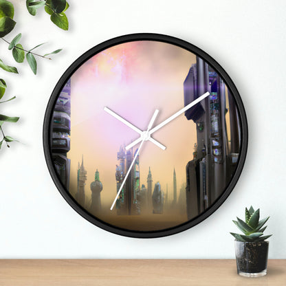 "Lost in the Cosmic Mist" - The Alien Wall Clock