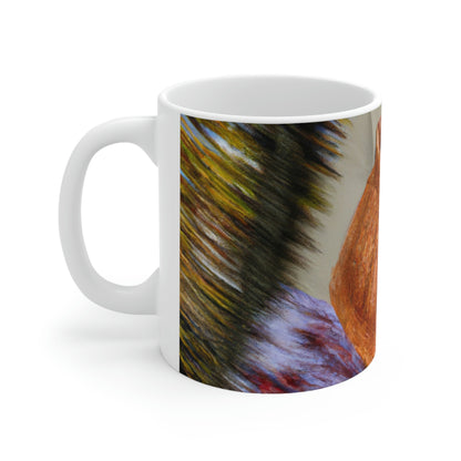 "Autumn Picnic in the Forest" - The Alien Ceramic Mug 11 oz