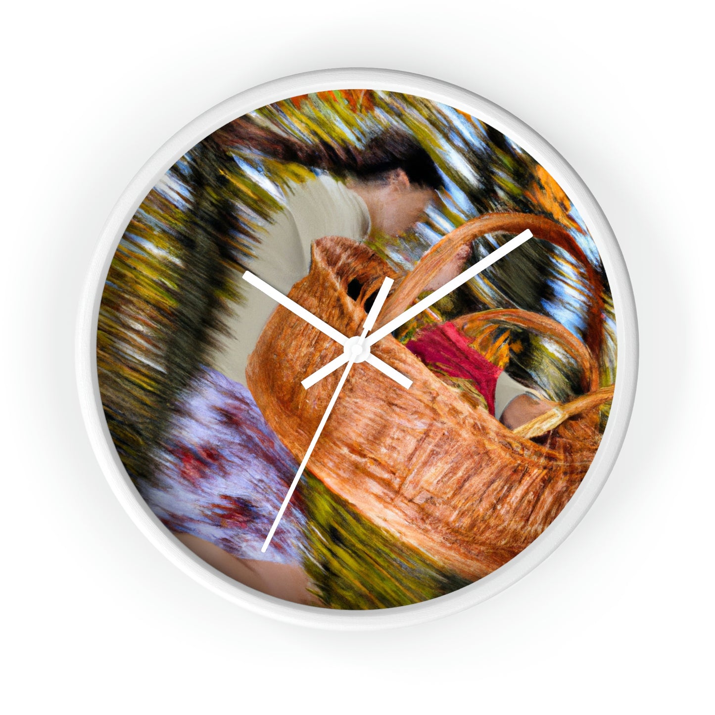 "Autumn Picnic in the Forest" - The Alien Wall Clock