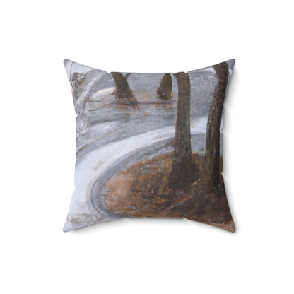 Frozen in Time: The Forgotten Forest - The Alien Square Pillow