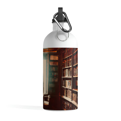 "The Enchanted Library Maze" - The Alien Stainless Steel Water Bottle