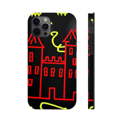 "Una sombra embrujada: Los oscuros secretos del viejo castillo en una noche sombría" - The Alien Tough Phone Cases