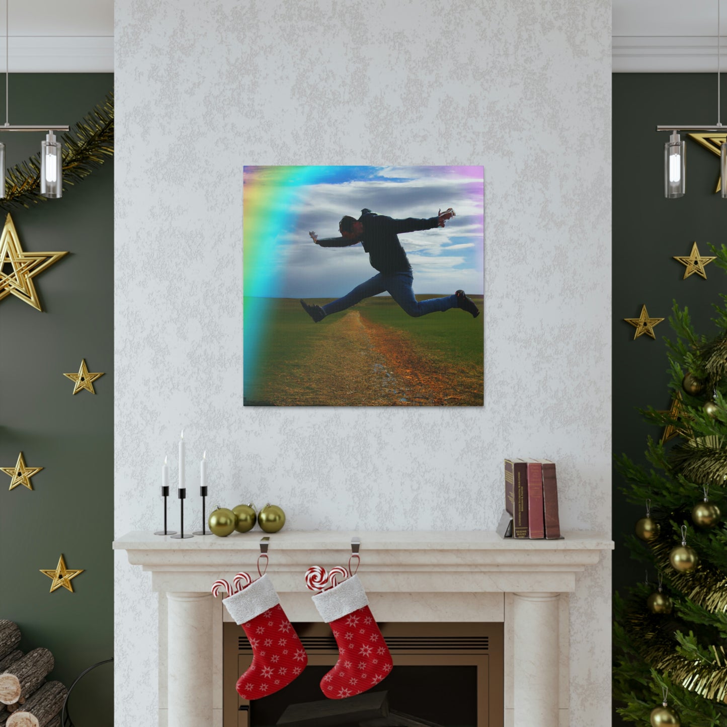 Rainbow Jumper Artist - Canvas