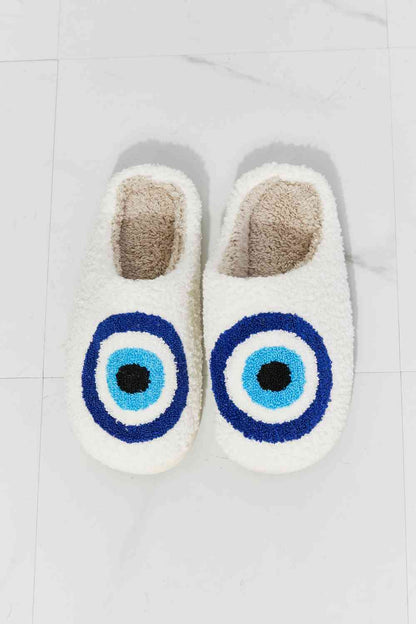 Pantuflas de felpa con ojos de MMShoes