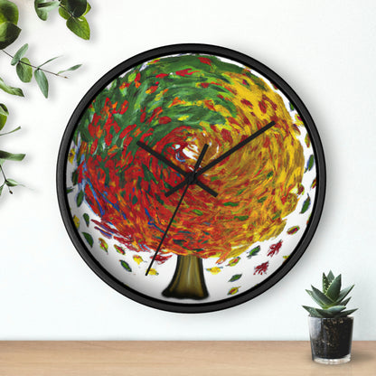 "Autumnal Whirl" - The Alien Wall Clock