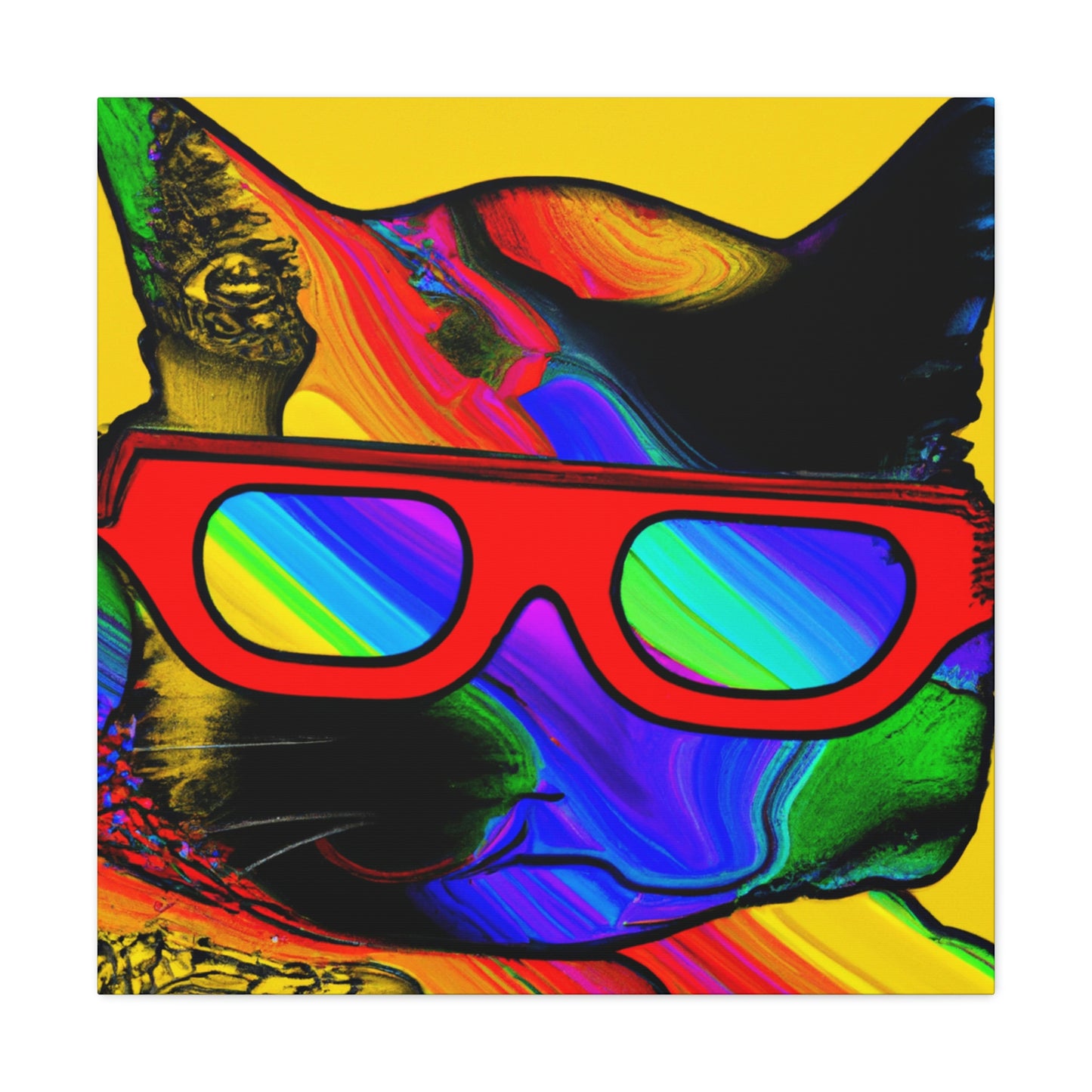 "Cool Cat in Sunglasses" - The Alien Canva