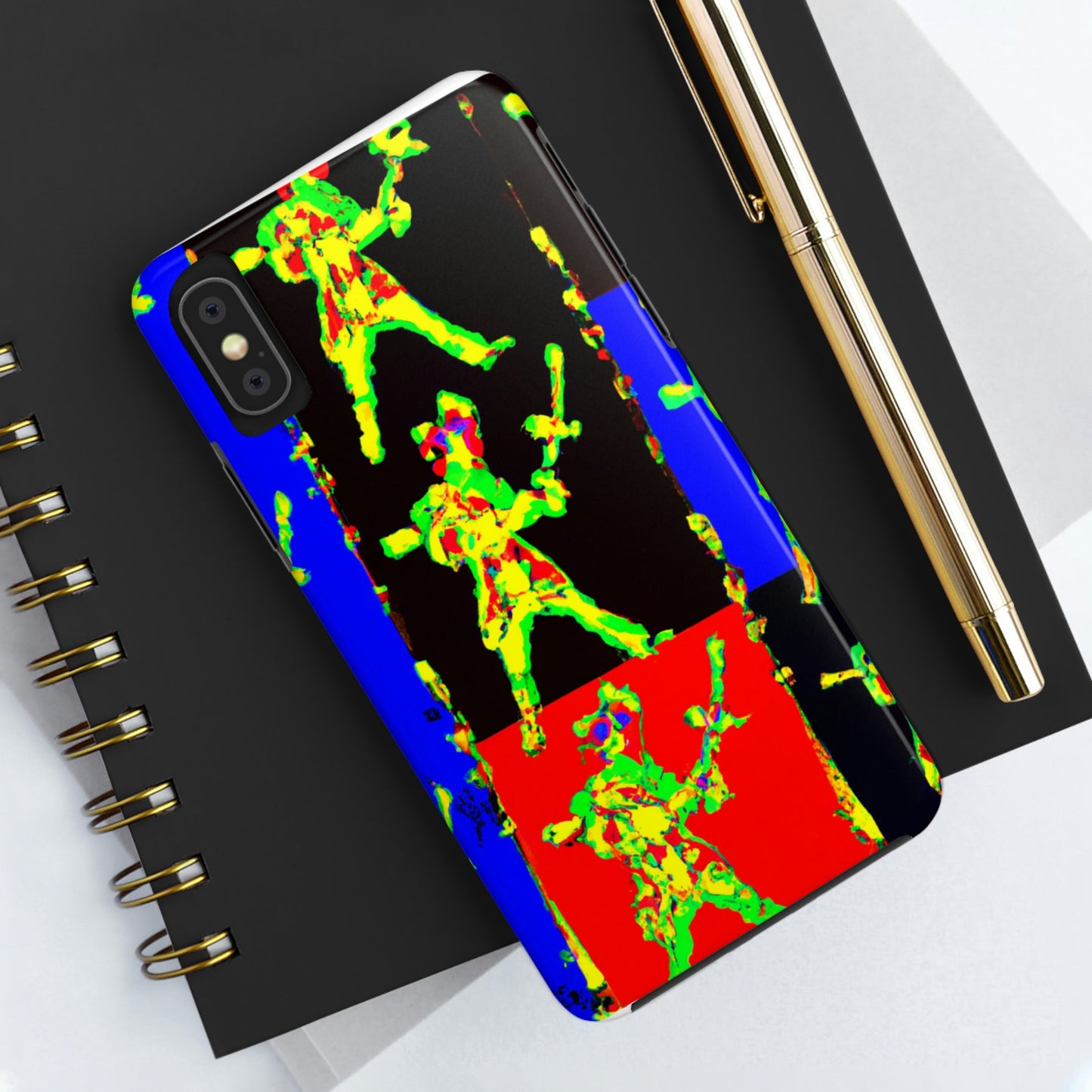 "Tanz mit Feuer und Stahl." - Die Alien Tough Phone Cases