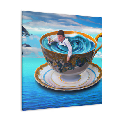 "Adrift in a China Cup: The Story of a Lost Child's Oceanic Adventure" - The Alien Canva