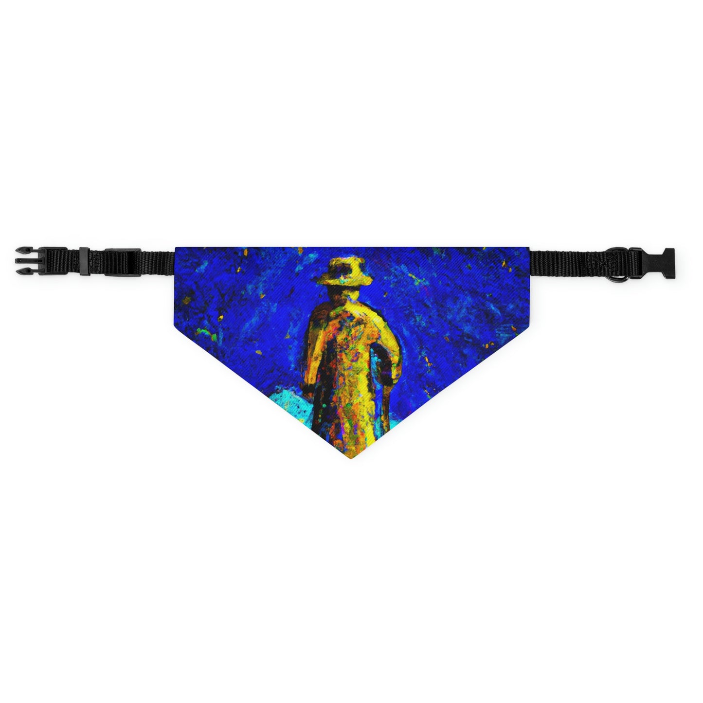 "Lone Mage on the Frozen Summit" - The Alien Pet Bandana Collar