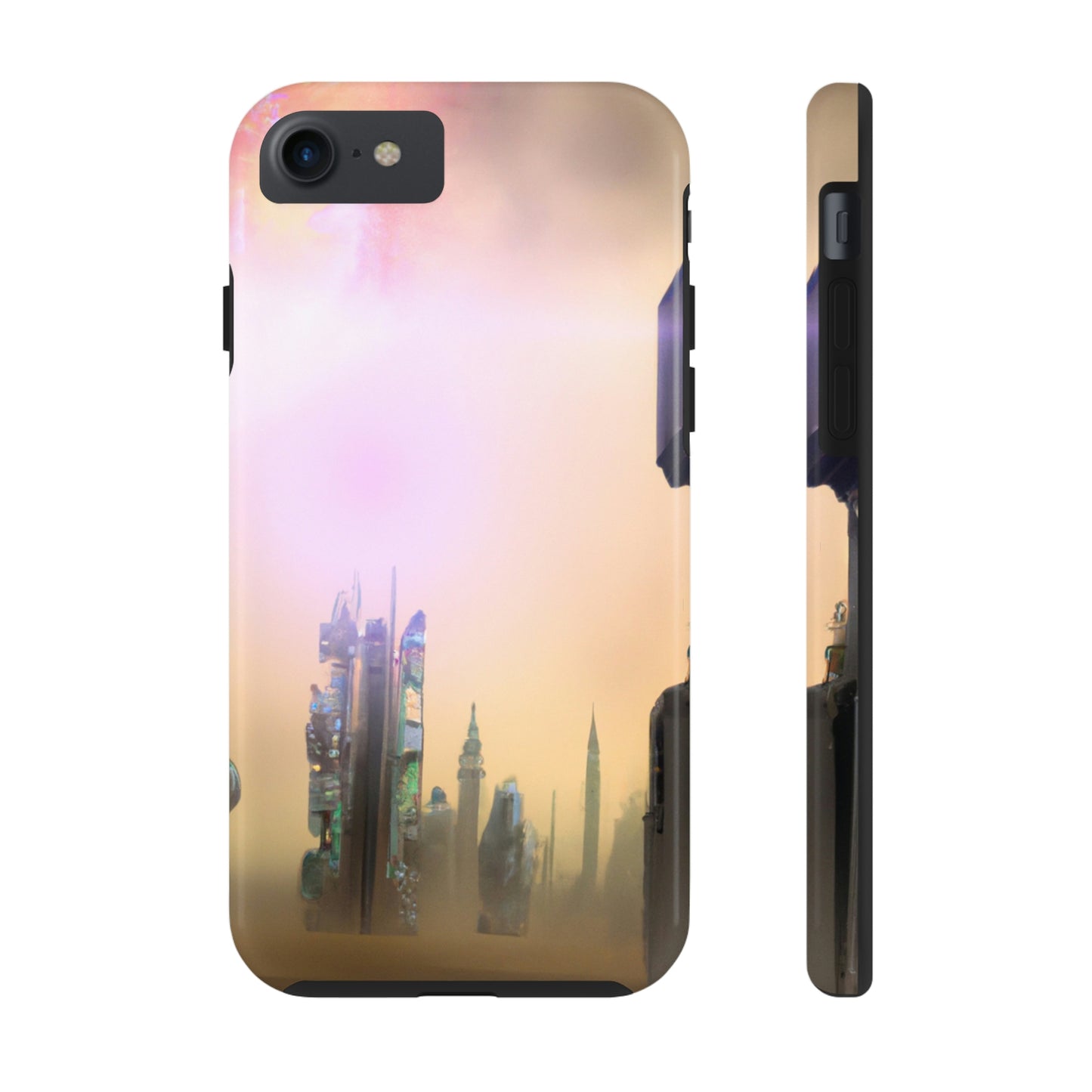 "Lost in the Cosmic Mist" - The Alien Tough Phone Cases