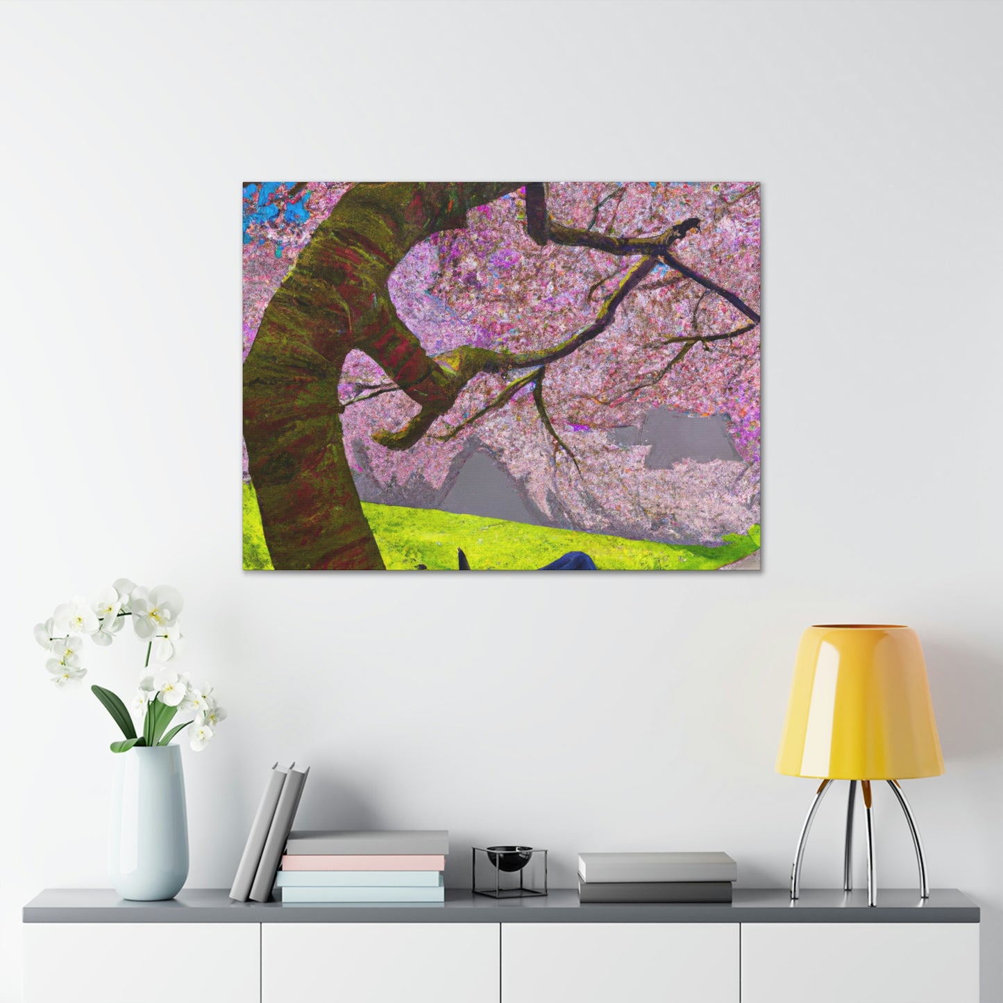 "A Moment of Calm Beneath the Cherry Blossoms" - The Alien Canva