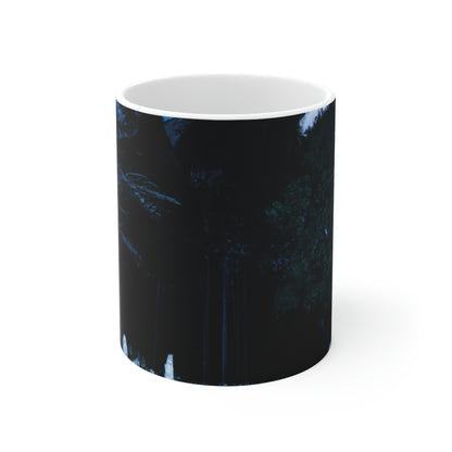 "Nightfall in the Forgotten Graveyard" - The Alien Ceramic Mug 11 oz