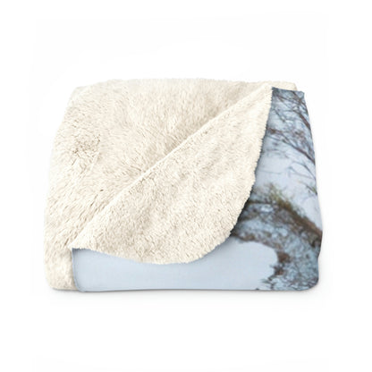 "A Shadow in the Meadow: The Last Standing Tree" - The Alien Sherpa Fleece Blanket