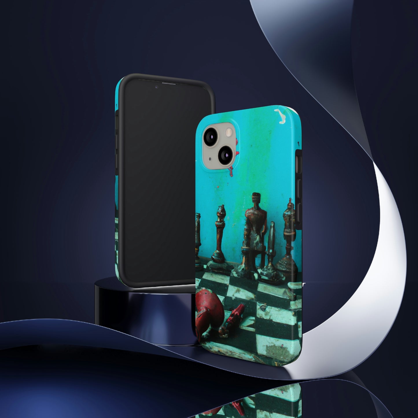 "Ein vergessenes Schachspiel: Bereit für ein neues Match" - Die Alien Tough Phone Cases