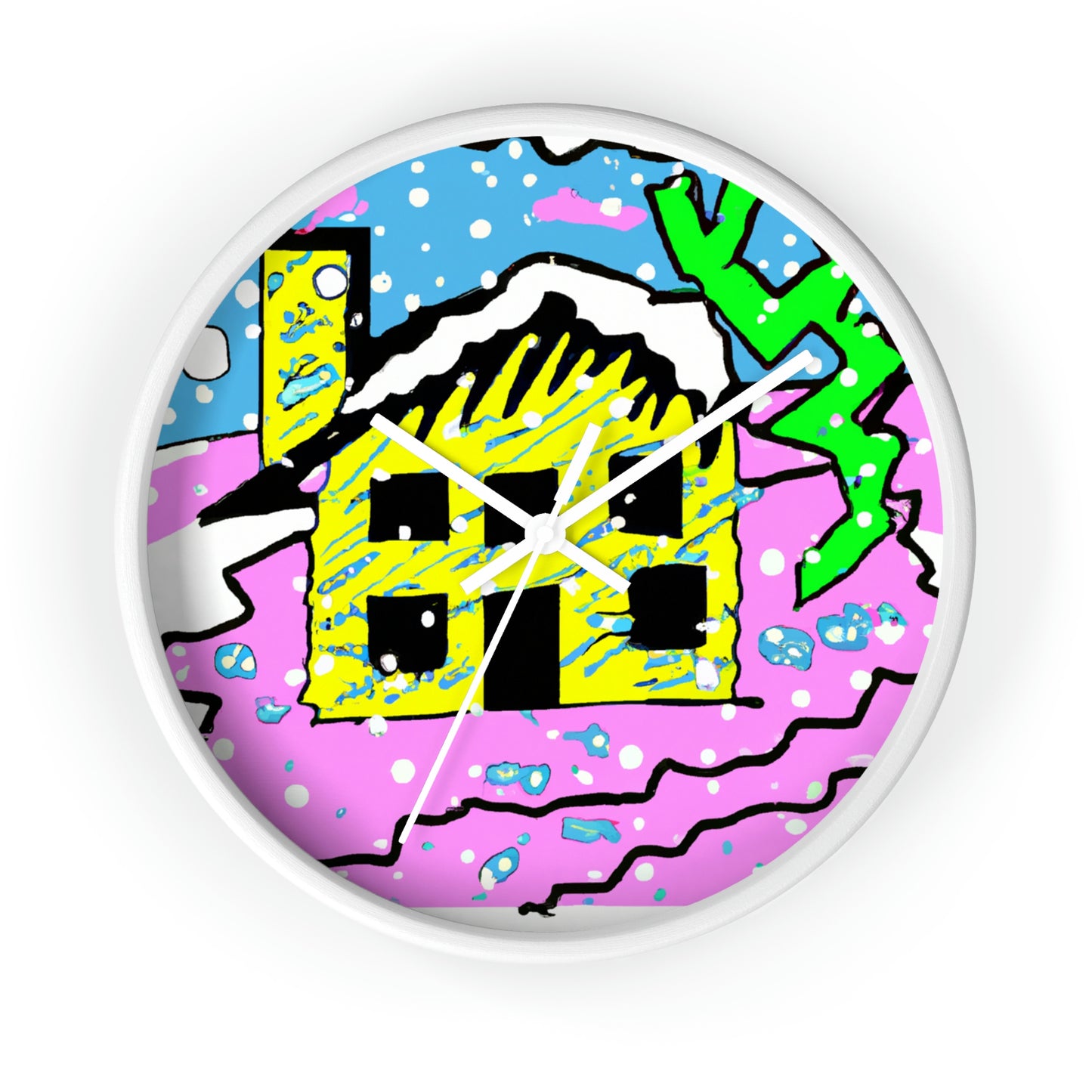 "Desolate Winter Dwelling" - The Alien Wall Clock