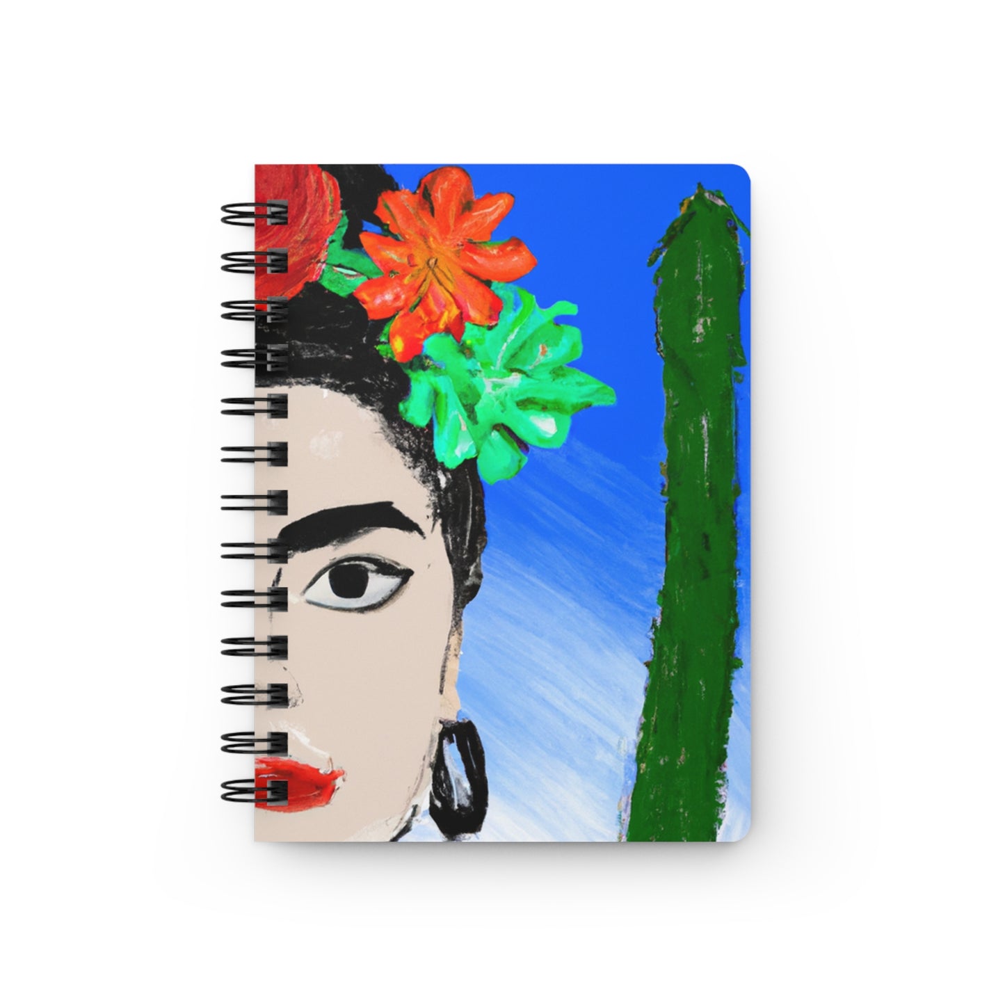 „Feurige Frida: Eine mexikanische Ikone mit farbenfroher Kultur malen“ – The Alien Spiral Bound Journal