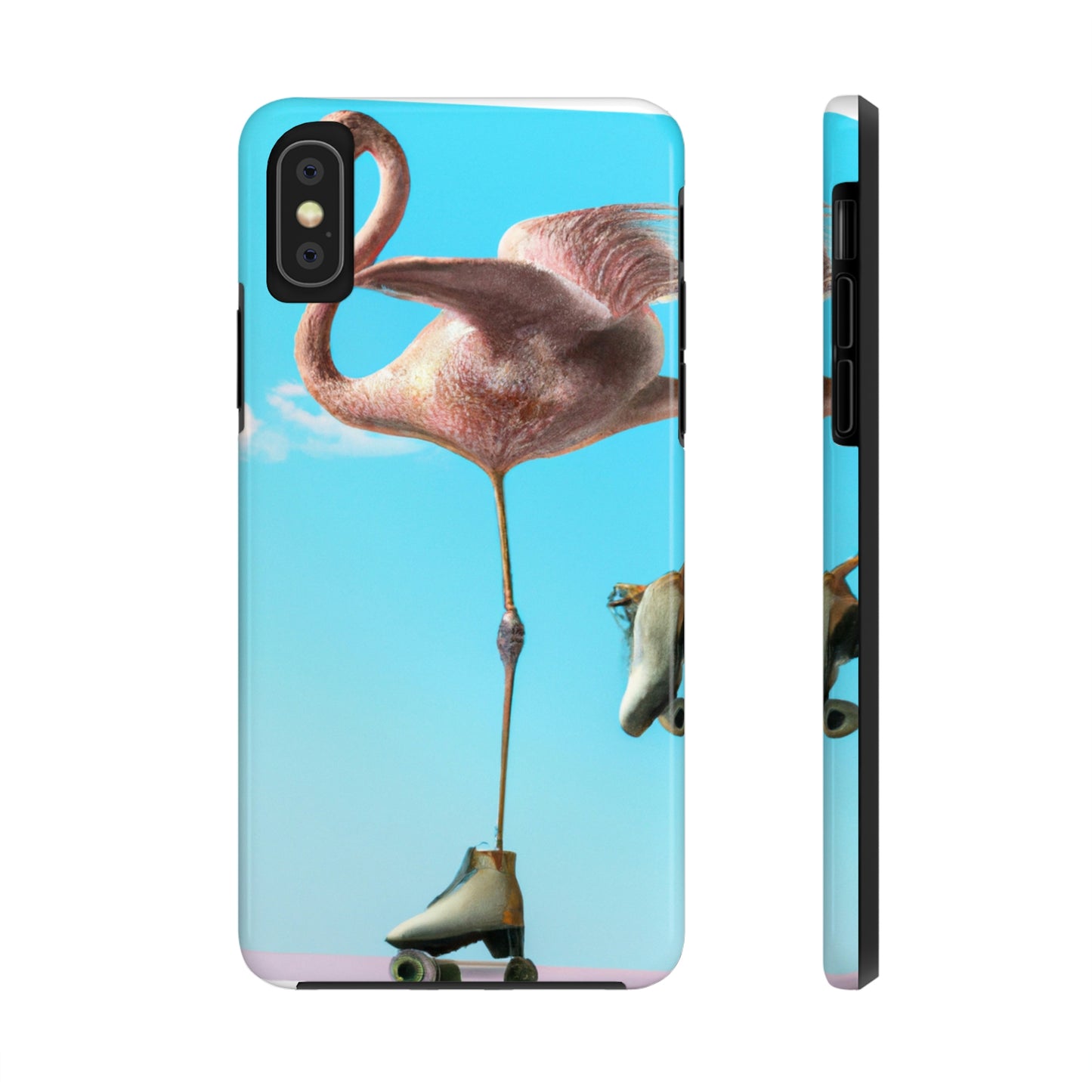 "Flamingo Skates!" - The Alien Tough Phone Cases