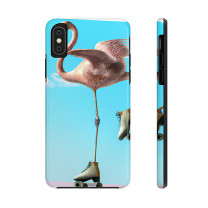 "Flamingo-Schlittschuhe!" - Die Alien Tough Phone Cases