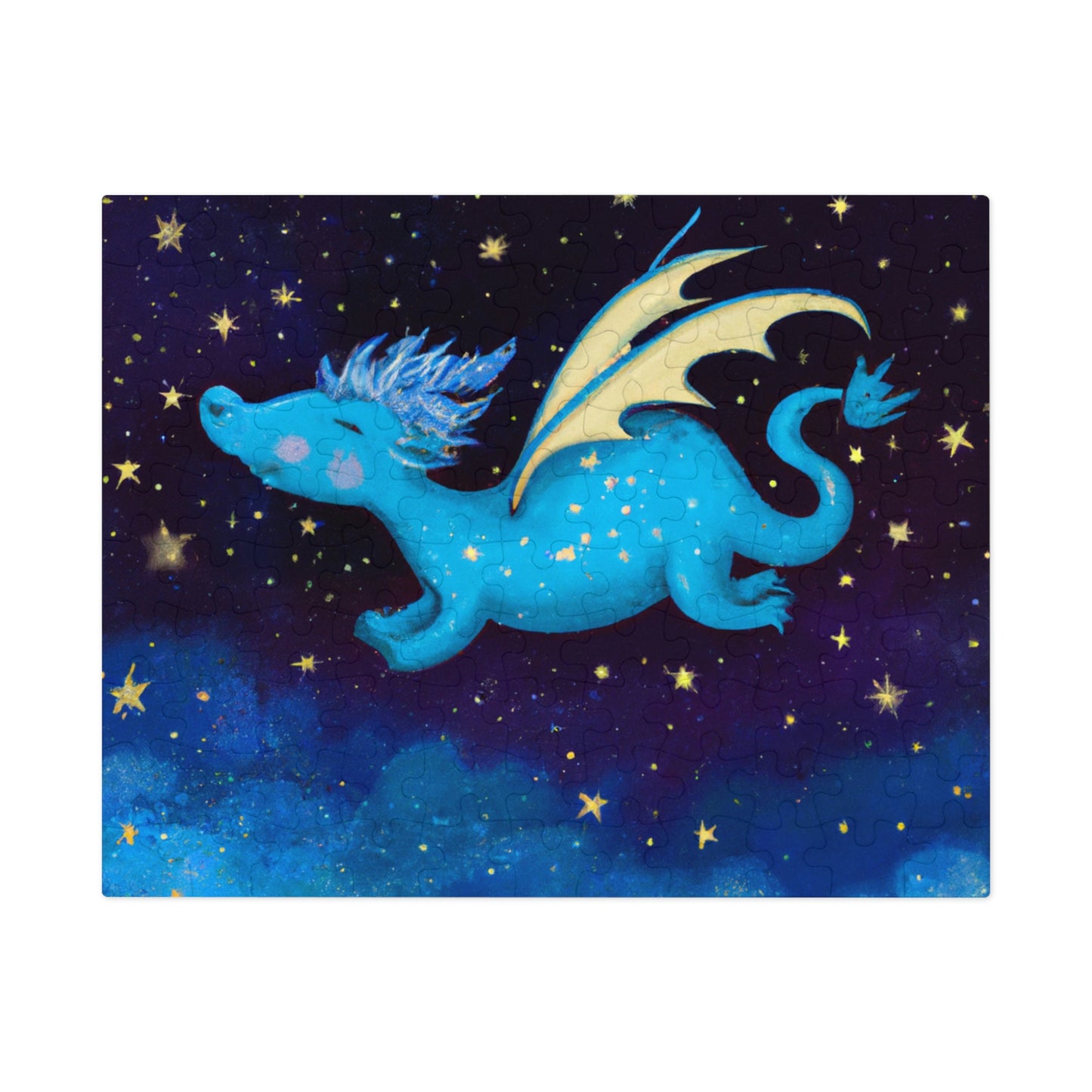 "Drifting Among the Stars: The Story of a Baby Dragon" - The Alien Jigsaw Puzzle