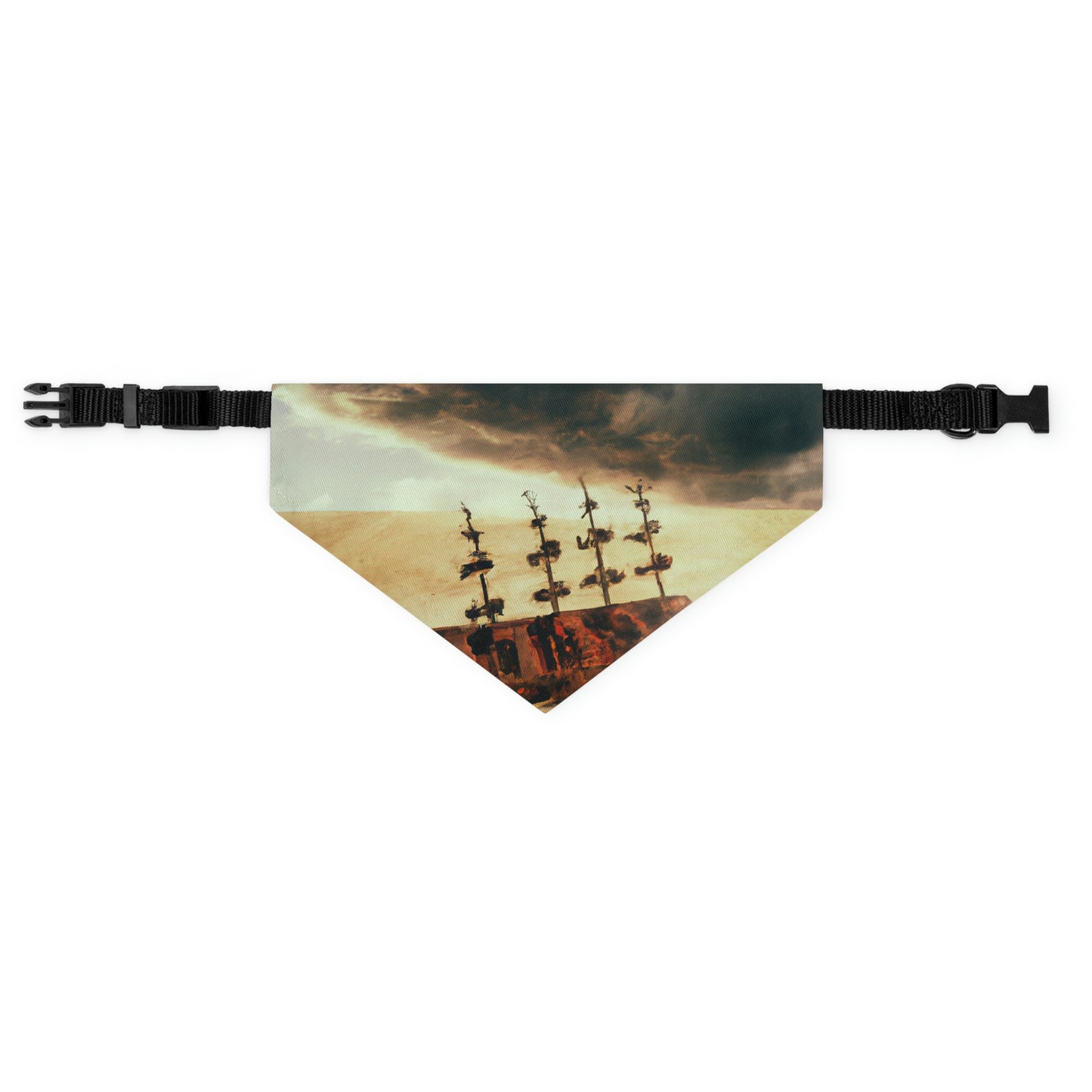 "Lost at Sea: Stranded On A Stormy Desert Island" - The Alien Pet Bandana Collar