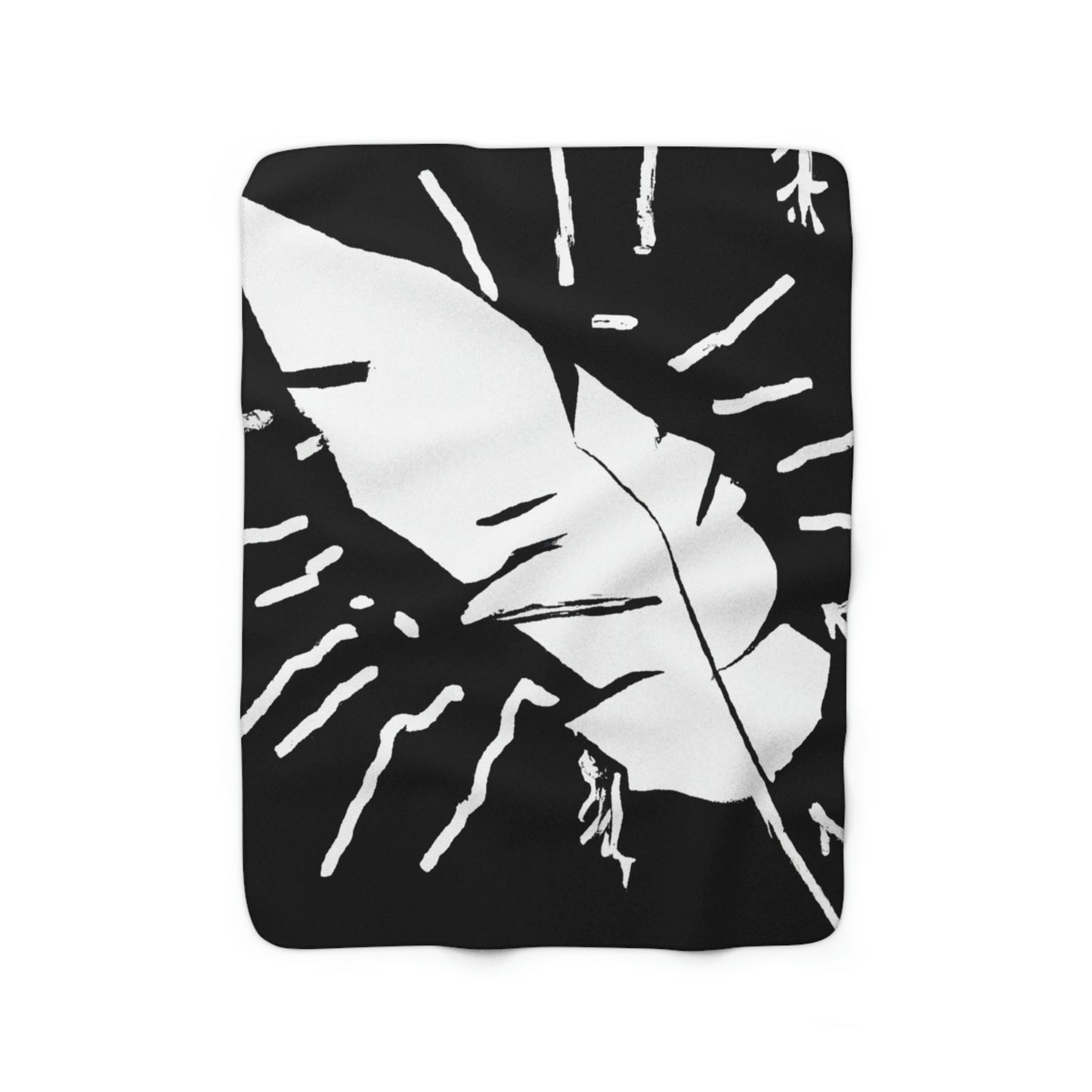 Lost in the Shadows: The White Feather's Journey - The Alien Sherpa Fleece Blanket