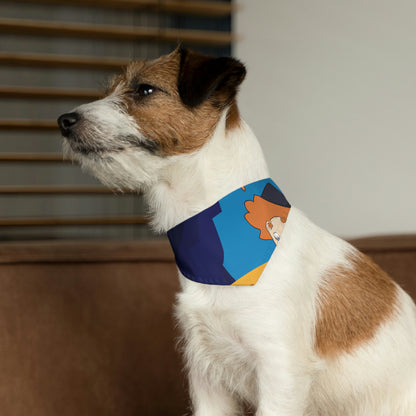 "The Mysterious Cave of the Brave Explorer" - The Alien Pet Bandana Collar