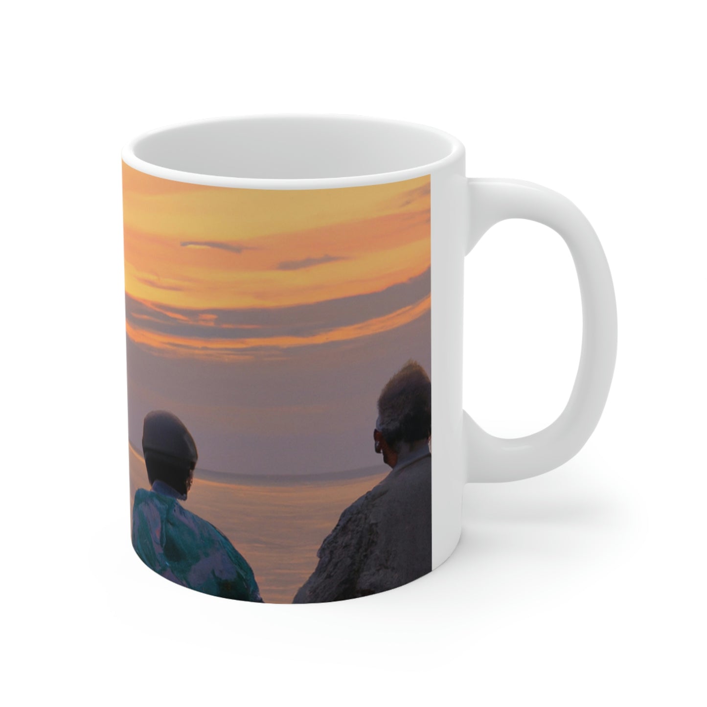 "Embracing the Evening" - The Alien Ceramic Mug 11 oz