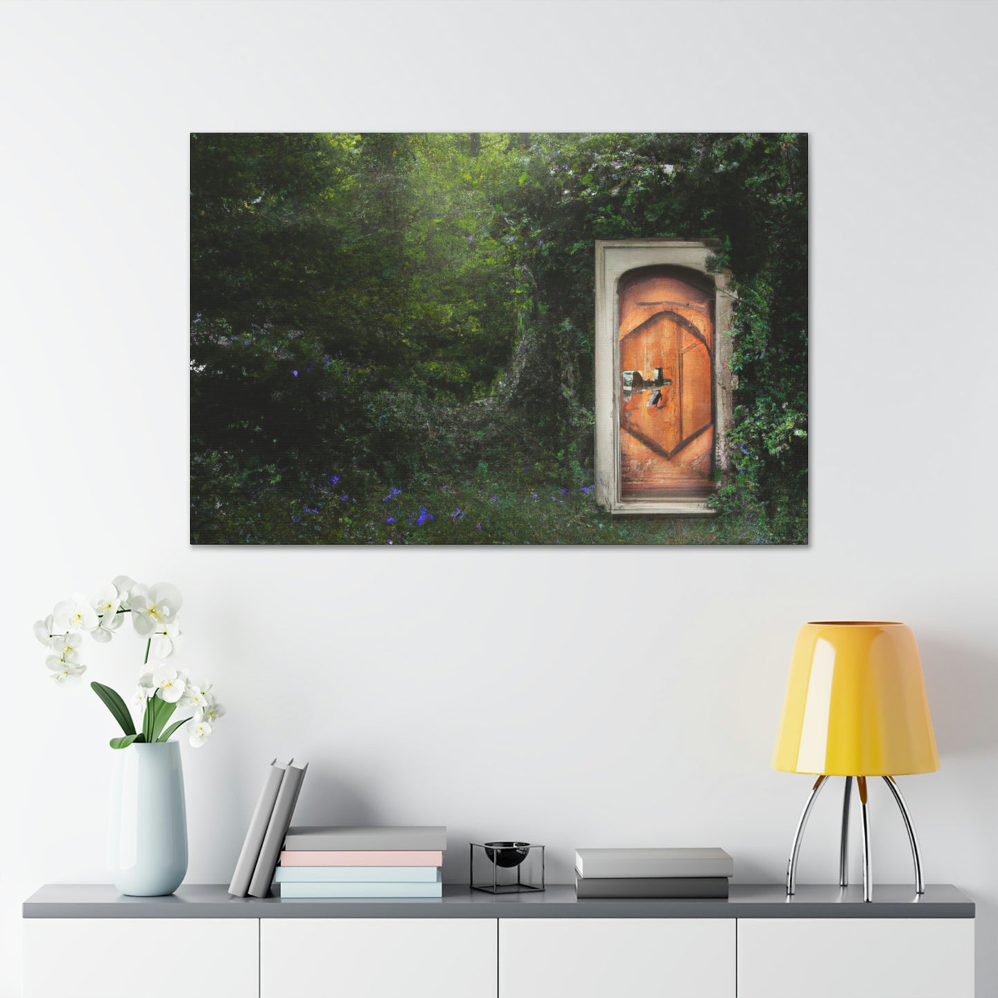 The Magical Door in the Woods - The Alien Canva