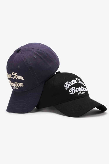 Gorra de béisbol ajustable con gráfico bordado