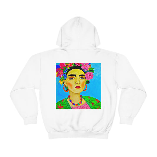 "Fierce and Free: A Frida Kahlo-Inspired Tribute to Mexican Women" - The Alien Unisex Hoodie