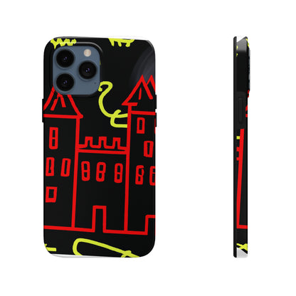 "Una sombra embrujada: Los oscuros secretos del viejo castillo en una noche sombría" - The Alien Tough Phone Cases