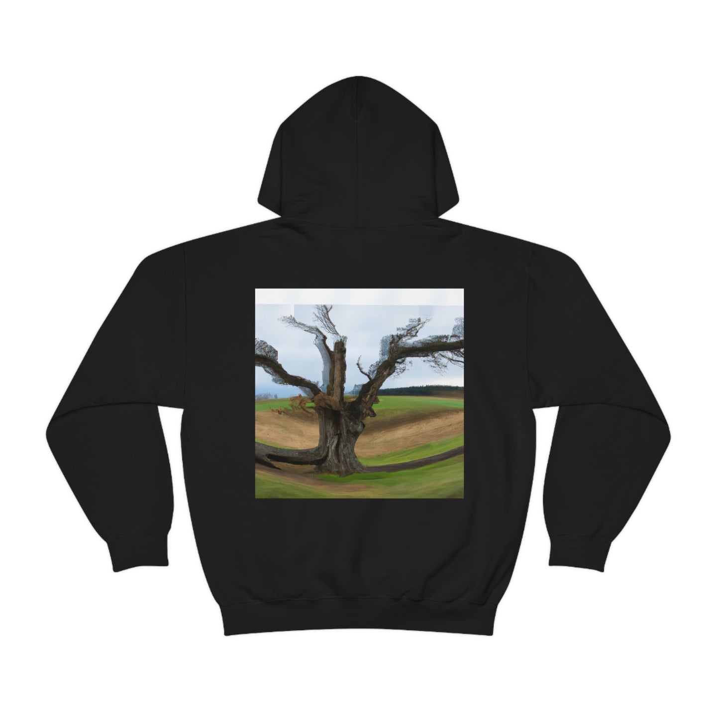 "A Shadow in the Meadow: The Last Standing Tree" - The Alien Unisex Hoodie