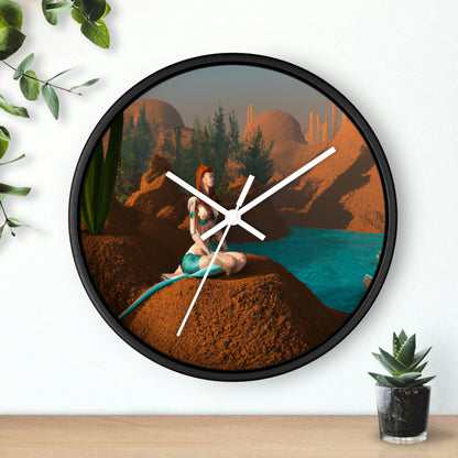 "Mermaid in the Mirage" - The Alien Wall Clock