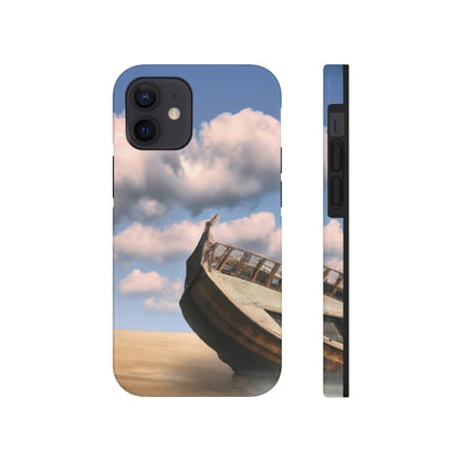 "Ein treibendes Boot: Das verlorene Erbe des Meeres." - Die Alien Tough Phone Cases