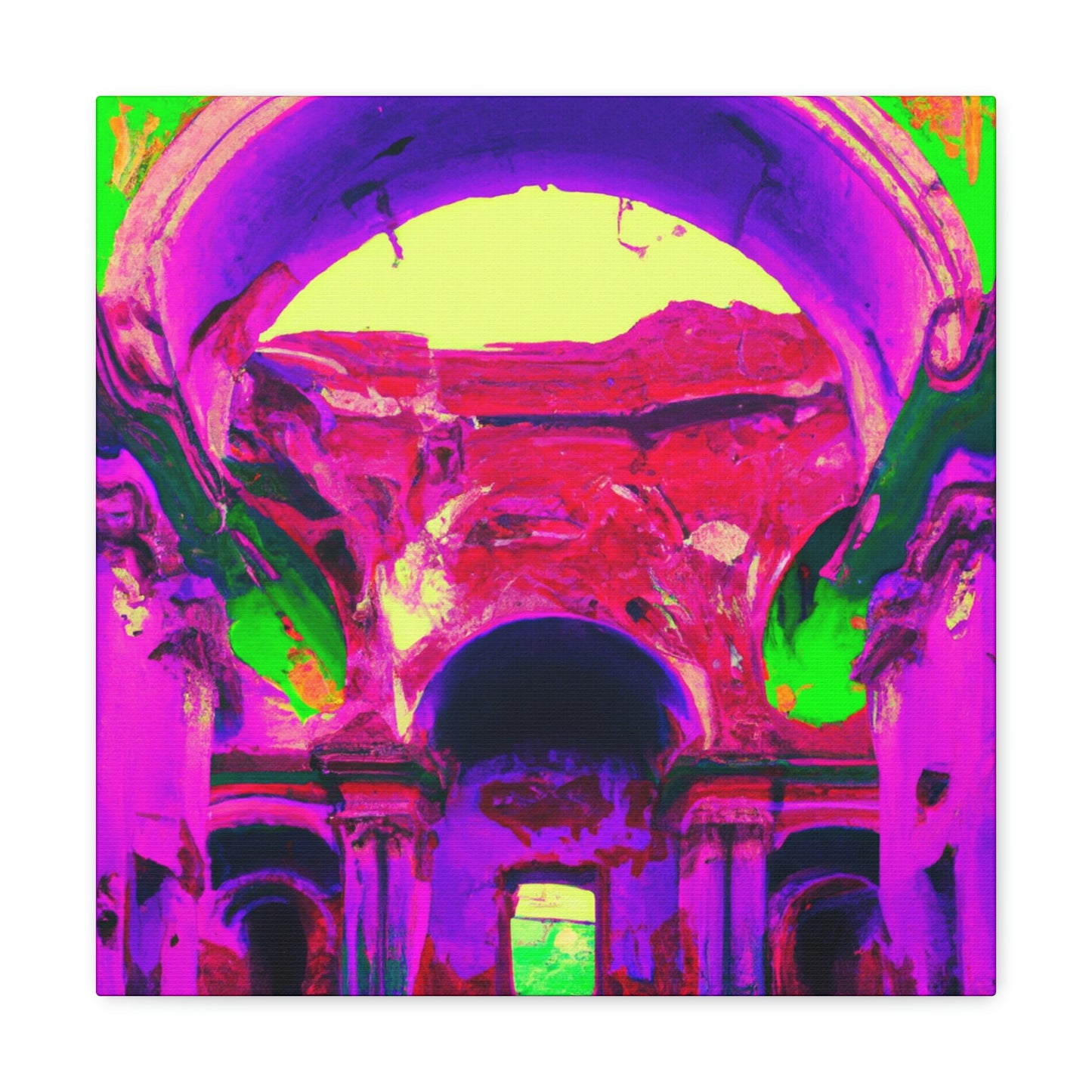 Mystical Madness: Crazy Colors in the Forgotten Cathedral - The Alien Canva