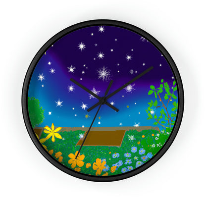 "A Celestial Garden of Color" - The Alien Wall Clock