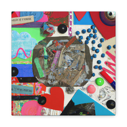 "Express Yourself: A Found Object Collage" - Canvas